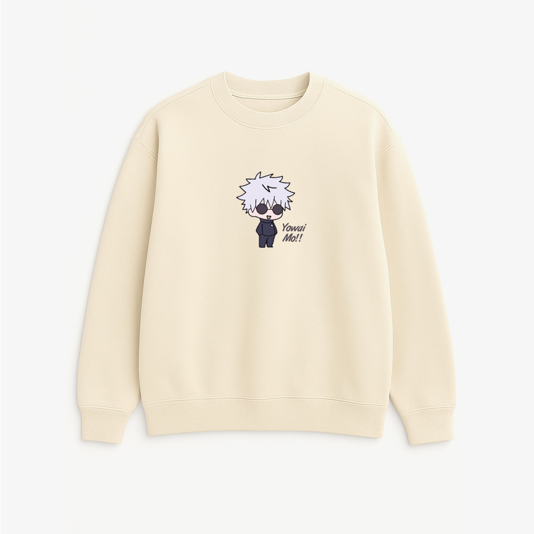 Yowai Mo!! - JuJutSu Kaisen - Printed Oversized Sweatshirt
